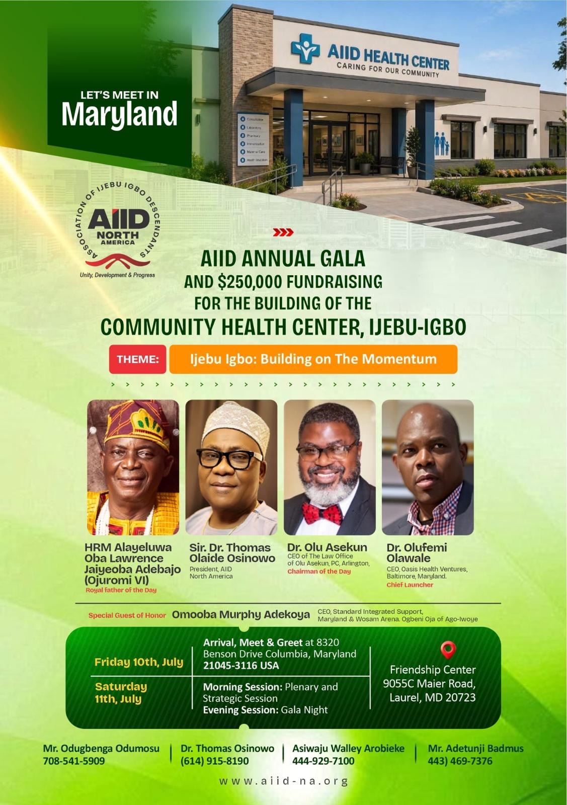 Diaspora Association to Host Fundraising Gala for Ijebu Igbo Community Health Centres