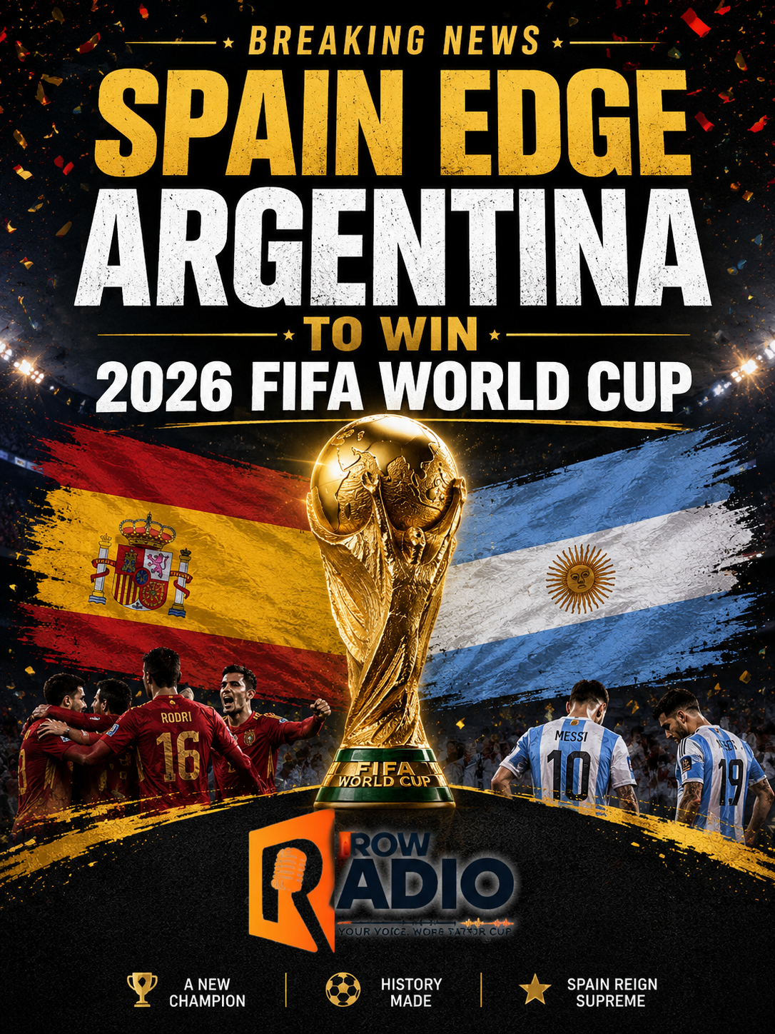 Spain Edge Argentina to Win 2026 FIFA World Cup